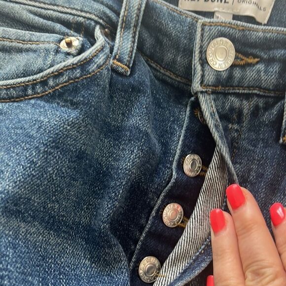 Re/done Originals High Rise Ankle Crop Stretch Jeans NEW - Picture 5 of 7